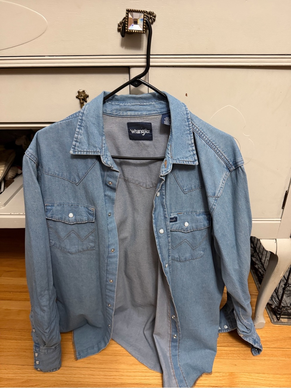 Wrangler Light Blue Denim Shirt Jacket